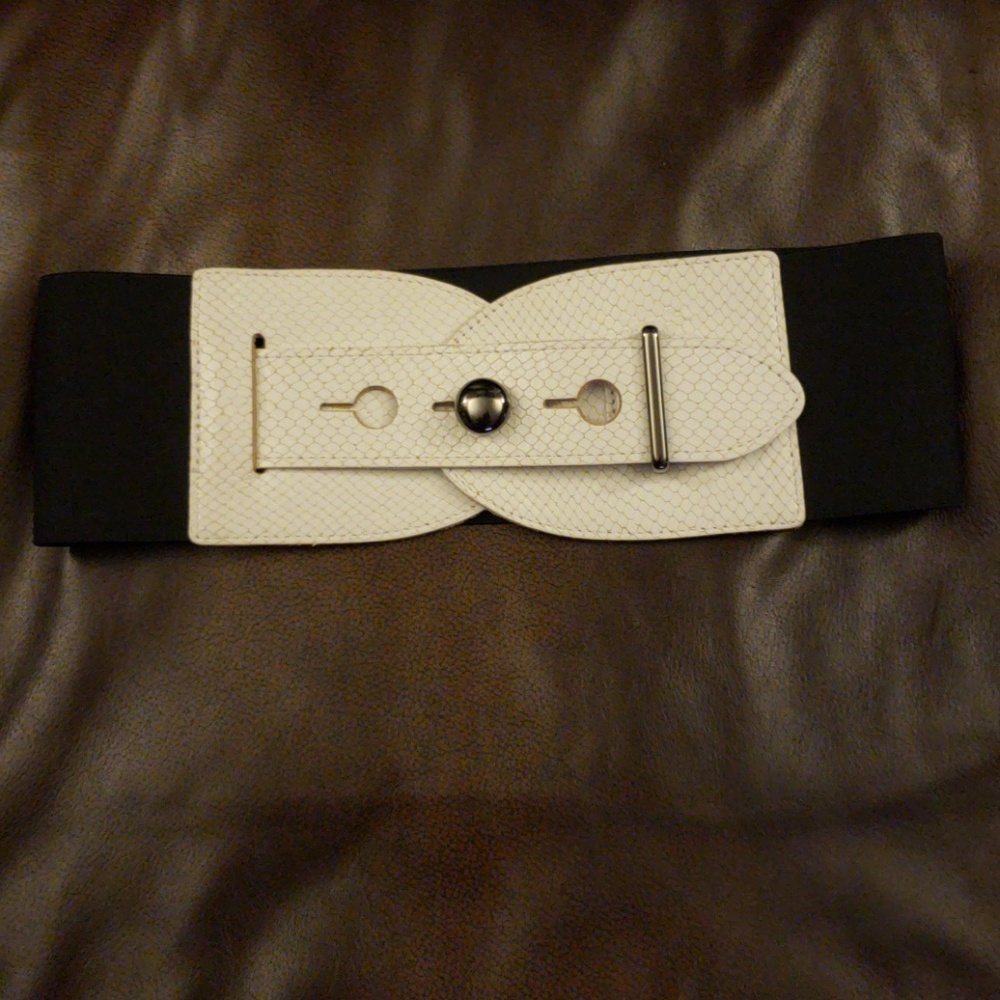 Express Genuine Leather and Elastic Belt